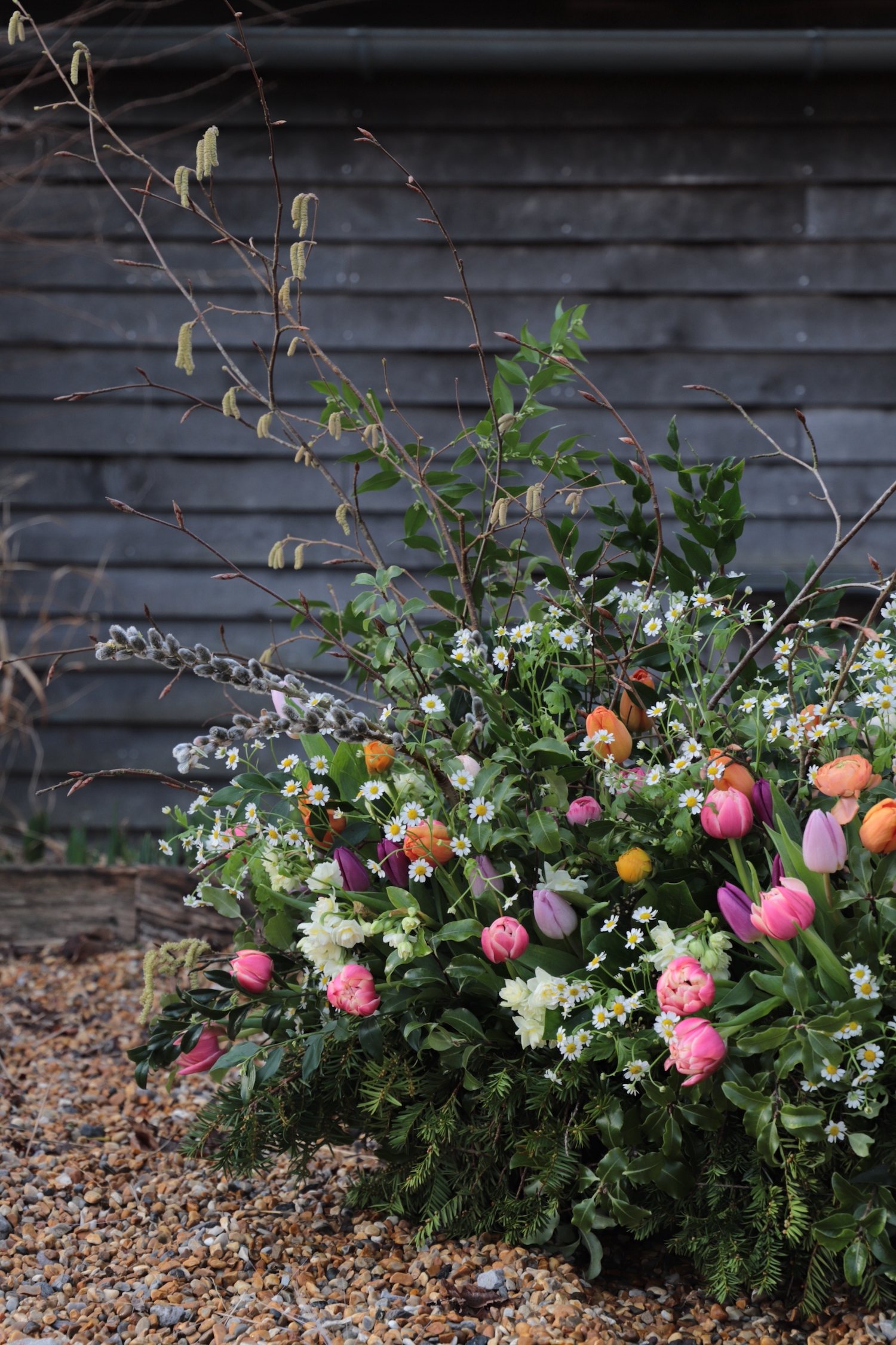 Hampshire wedding flowers by Vanessa Jayne. Arrangement of wild flowers